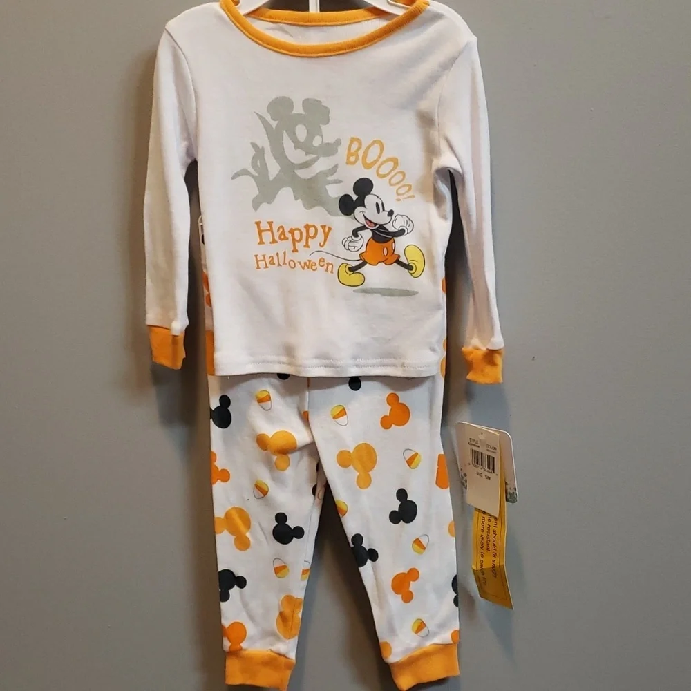 Disney Baby 2-piece Mickey Mouse Halloween Pajama Set